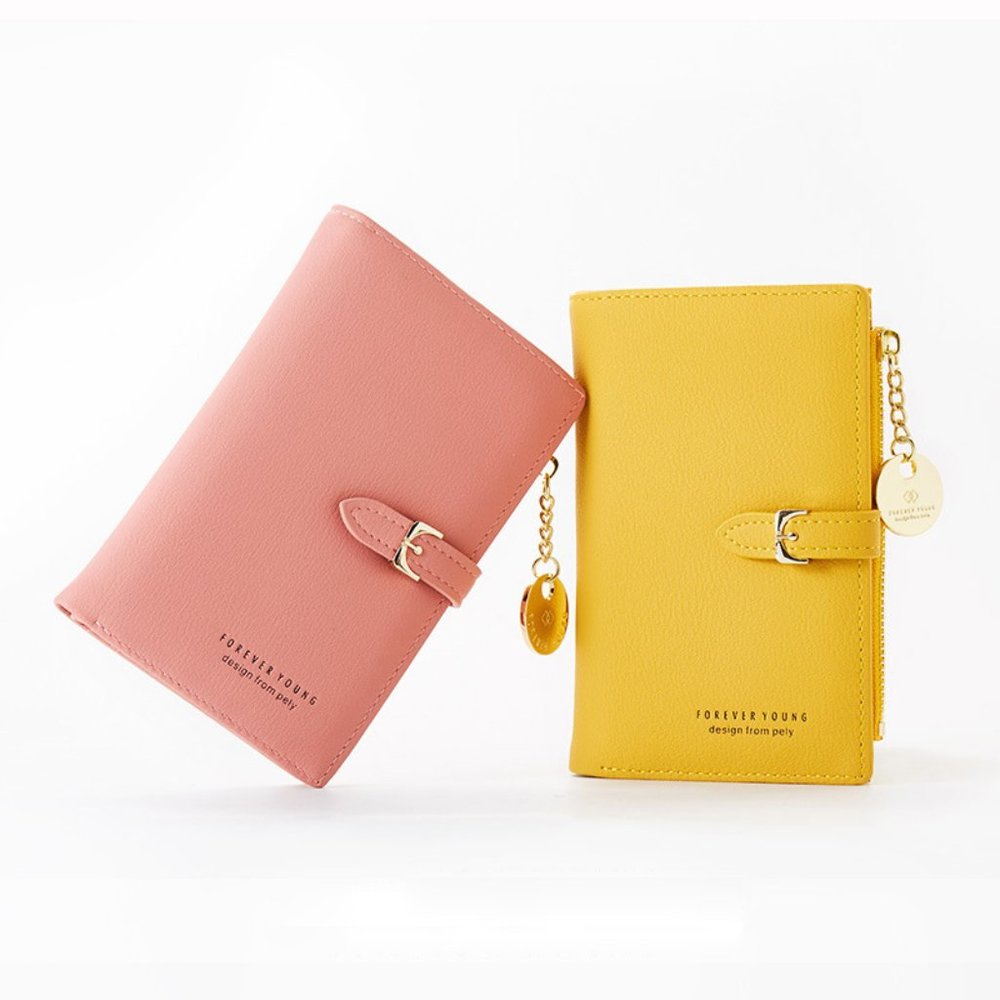 womens billfold wallet card case purse multi color